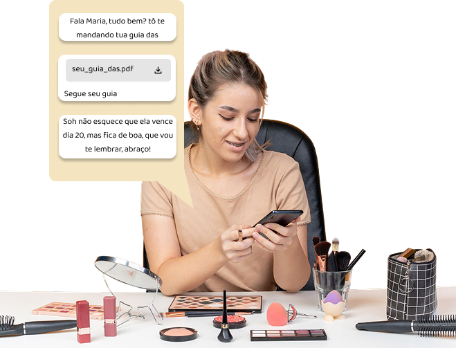 Artista usando o HelpMei